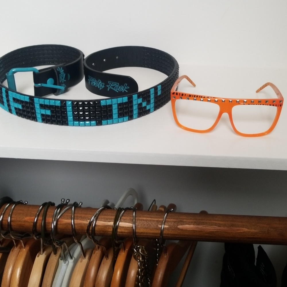 Party Rock belt & glasses